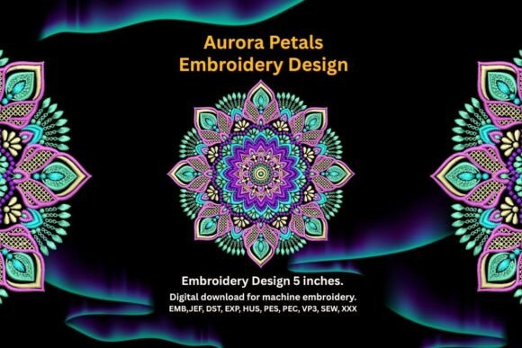 Aurora Petals Mandala Embroidery Design Review