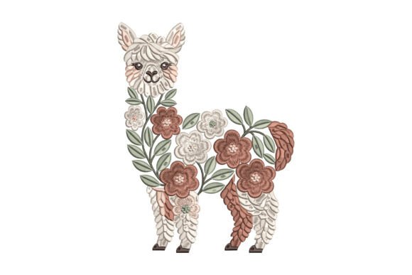 Cute Floral Llama Embroidery Review