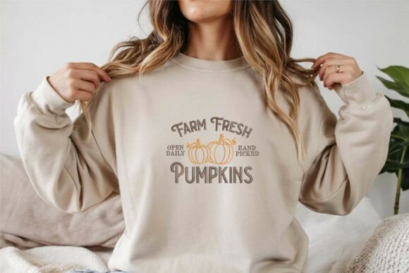 Farm Fresh Pumpkins Outline Embroidery Review