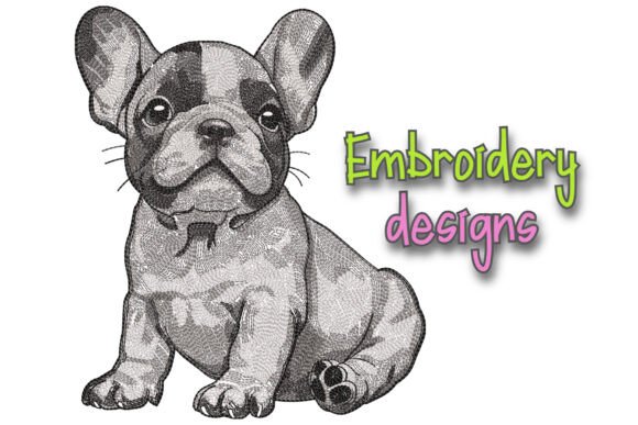 French Bulldog Puppy Embroidery Design Review