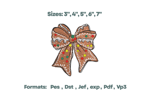 Gingerbread Bow Embroidery Review