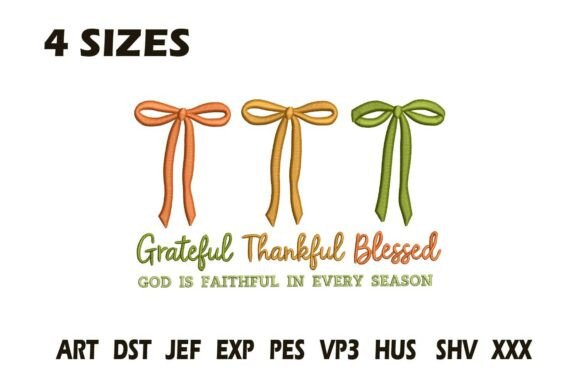 Grateful Thankful Blessed Embroidery Design Review