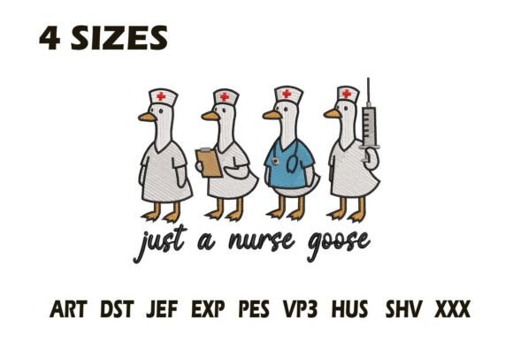 Just a Nurse Goose Embroidery Review