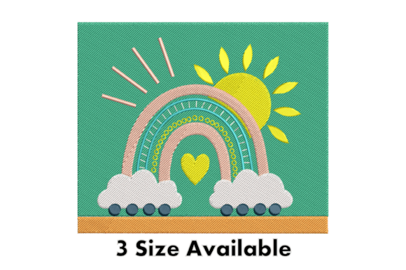 Rainbow Sun Embroidery Design Review