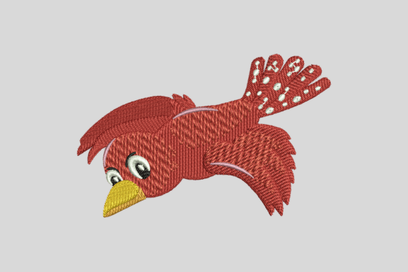 Red Flying Bird Embroidery Design Review